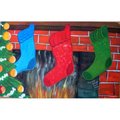 Custom Printed Rugs Custom Printed Rugs Christmas Stockings Door Mat CHRISTMAS STOCKINGS